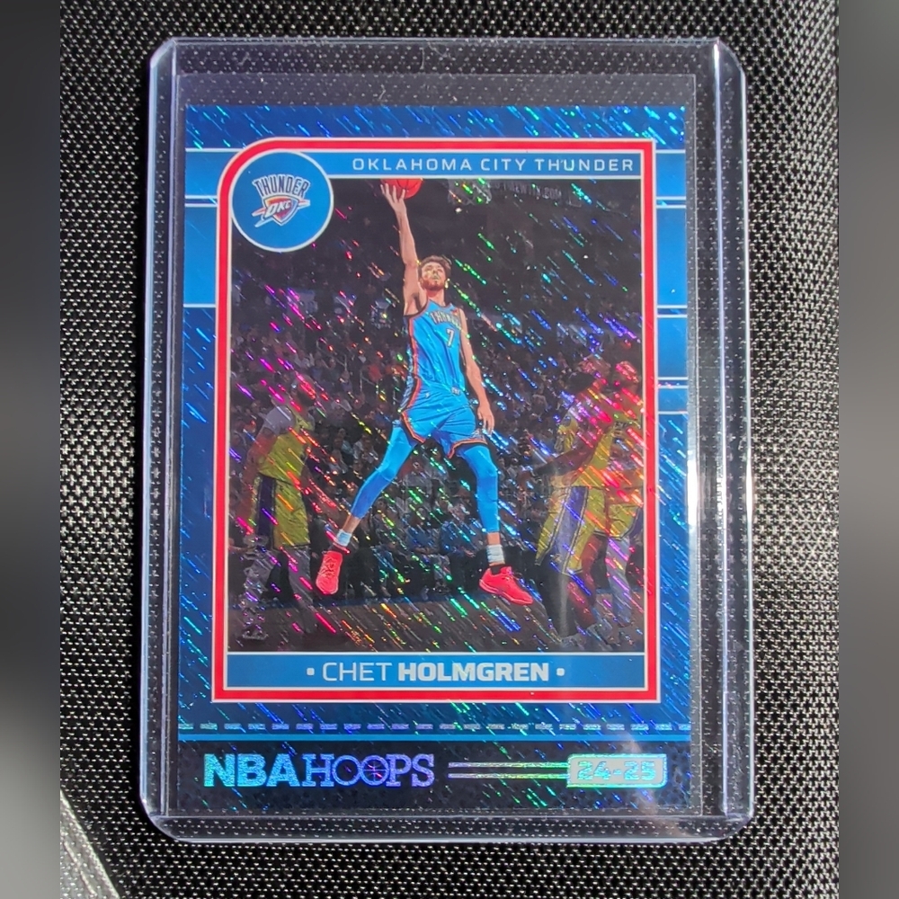 Chet Holmgren-  2024-25 Panini NBA Hoops Blue Storm Prizm /299
